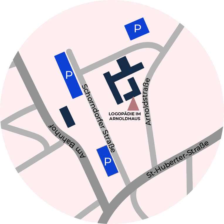 Anfahrtsskizze der logopädischen Praxis im Arnoldhaus in Kempen Anfahrtsskizze der logopädischen Praxis im Arnoldhaus in Kempen